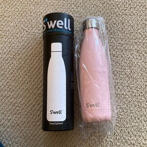 NEW S’well Stone Collection Pink Topaz Water Bottle 17 oz Insulated Thermos NIB